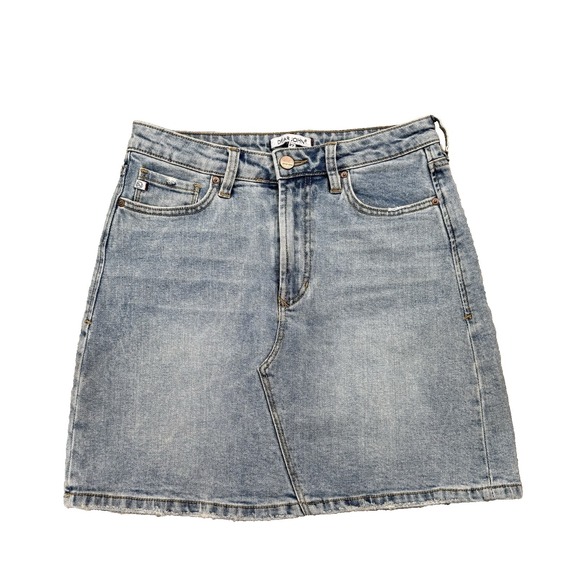 Dear John Dresses & Skirts - Dear John Denim Mini Skirt Womens 27 S 4 Quinn Light Wash Blue Jean Mall Glam